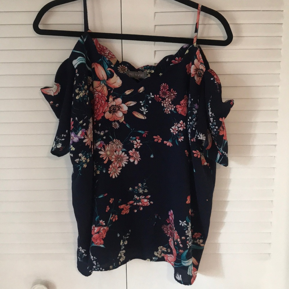 Adorable off the shoulder top!